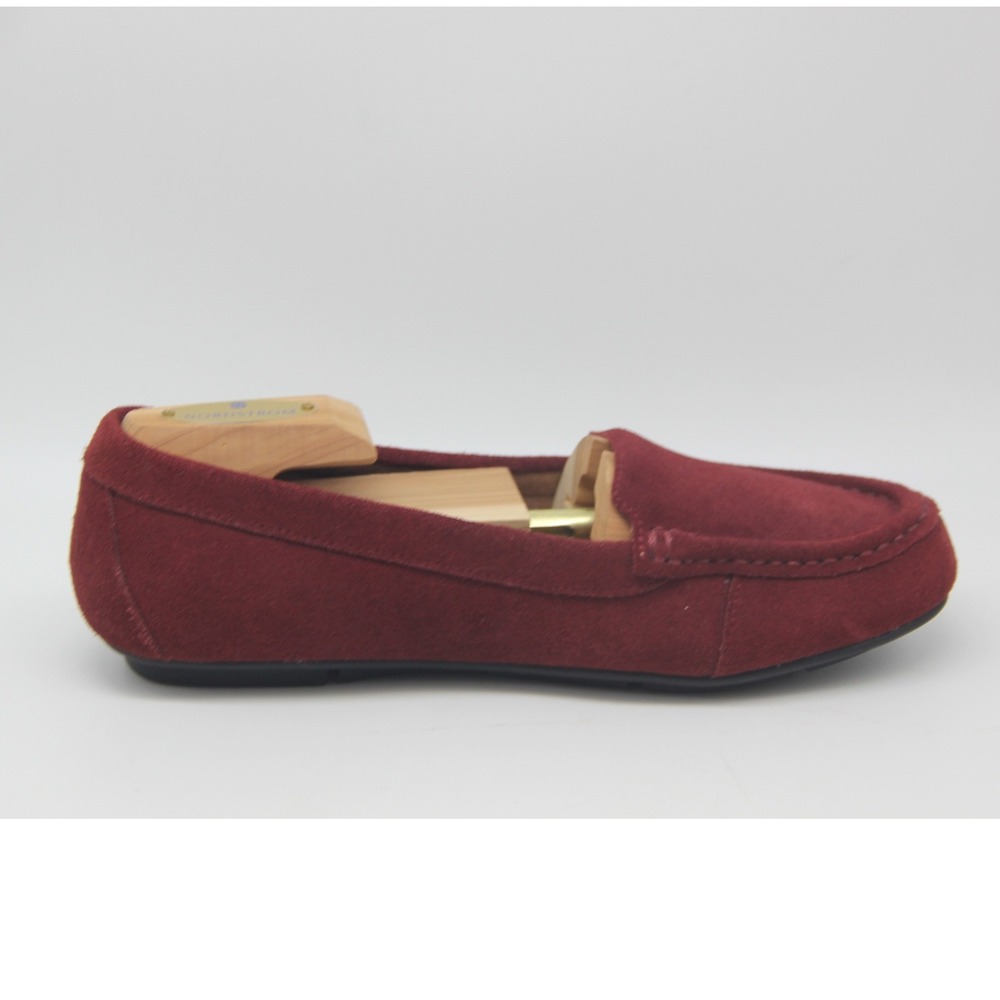 VIONIC Debbie Red Suede Leather Driving Loafer Women Size 6 Slip On Classic - Picture 11 of 13